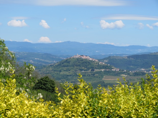 As we drove near, this is the view of Motovun...